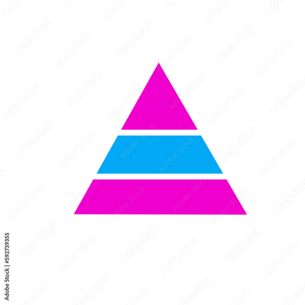 Infographic Diagram Triangle Icon Infographic Diagram Triangle Icon