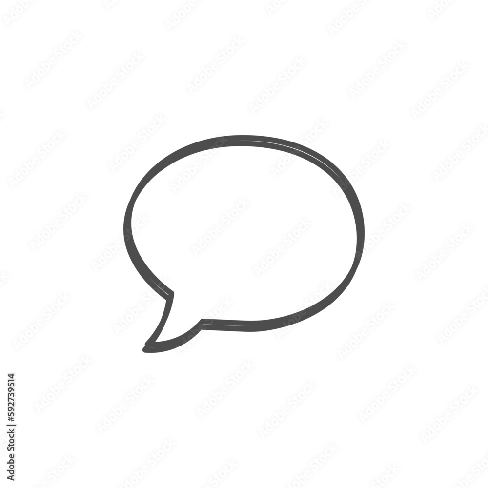 speech bubble on white background speech bubble on white background