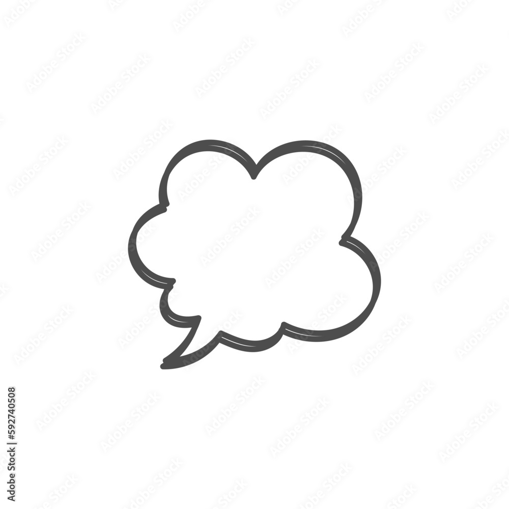 speech bubble on white background speech bubble on white background