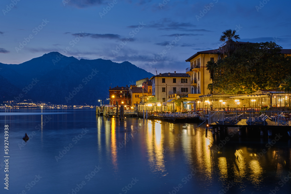 View of the old town of Malcesine - Garda Lake - Italy