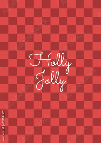 Holiday Poster tile Christmas wall art print xmas bell leaf botanical 70s wall art clipart holly jolly baby card merry tree 