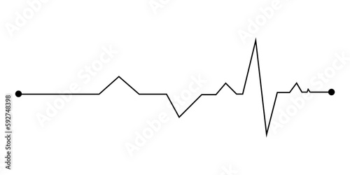 Heartbeat line icon. CARDIOGRAM line icon. EKG and Cardio symbol. Heart beat monitor pulse line. heart beat pulse rate and blood pressure Pulse trace.