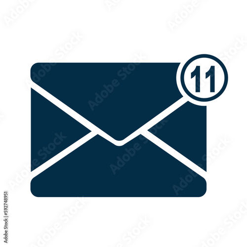 New incoming messages with notification icon. Open mail Envelope with incoming message. unopened unread Message notification alert reminder. Email message sent successfully. Unread email notification.