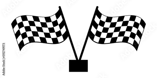 finish flag icon. Finish line Success concept. Finish Banner Speed Flag. Competition sport Race flag symbol. Start and Winner Finish banner racing grunge flag tire track checker marks, runners sport.
