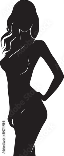 Beautiful woman, Woman logo, vector illustration, SVG