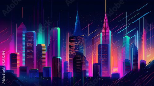 Abstract wallpaper  Abstract background  3D Background  3D Wallpaper  Generative AI  Cityscape  skyline  sky