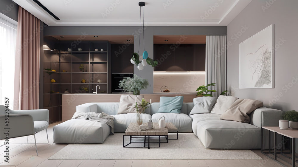 Fototapeta premium Salon moderne