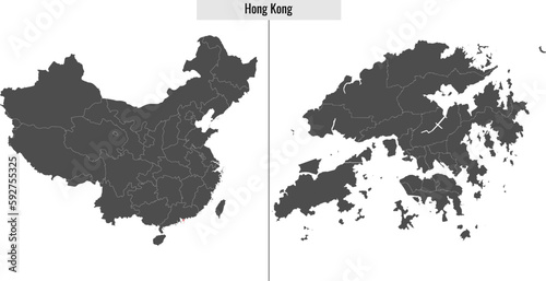 map of Hong Kong province of China