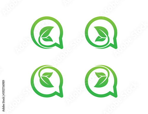 Eco Nature Leaf Chat Box Message Logo Concept icon sign symbol Element Design. Consulting, Organic, Herbal, Natural Products, Health Care, Ecology, Spa Logotype. Vector illustration template Free Download Eco Nature Leaf Chat Box Message Logo Concept icon sign symbol Element Design. Consulting, Organic, Herbal, Natural Products, Health Care, Ecology, Spa Logotype. Vector illustration template - GFXLoad