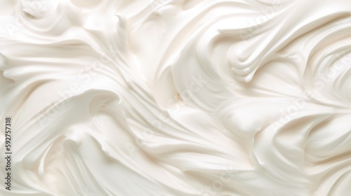 Vanilla ice cream, Soft yogurt icecream texture satin background top view