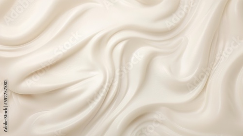 Vanilla ice cream, Soft yogurt icecream texture satin background top view