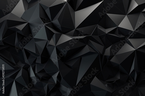 Polygonal abstract background. Generative AI