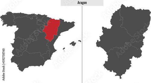 Apulia map region of Spain