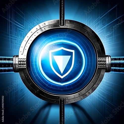 Blue padlock 