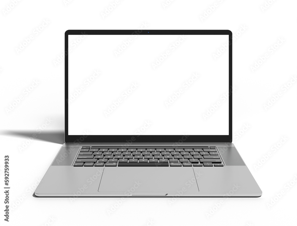 Realistic laptop - notebook mockup, with empty screen for you design, transparent background high quality details - 3d rendering Realistic laptop - notebook mockup, with empty screen for you design, transparent background high quality details - 3d rendering
