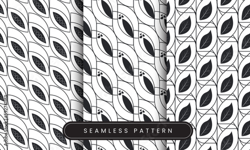 seamless pattern background template with elements