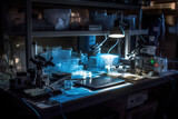  the bio lab at night