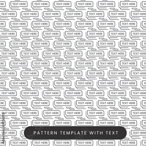 Pattern background template with editable text