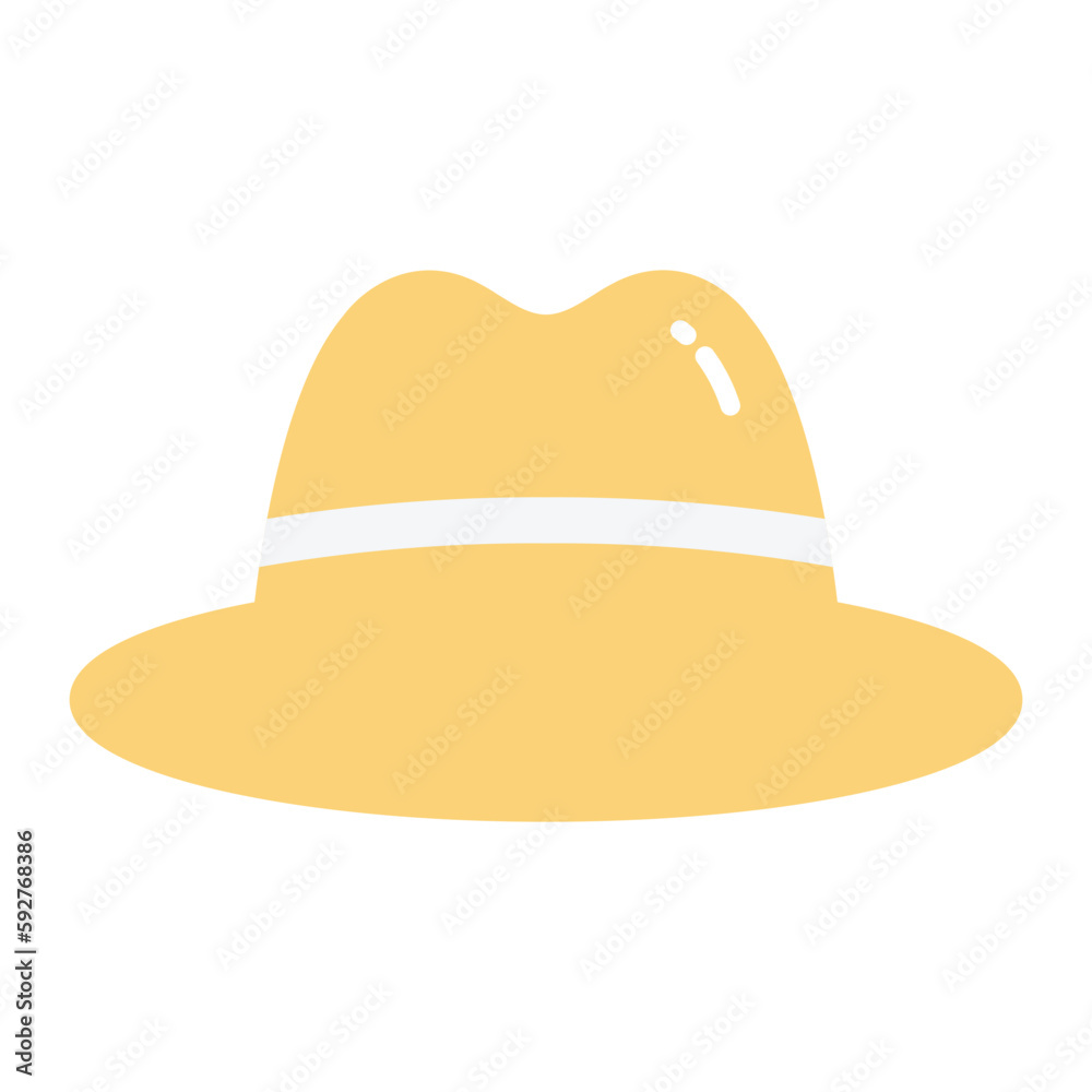 Fancy Hat Flat Icon Fancy Hat Flat Icon