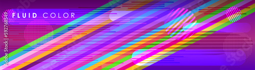 Brochure cover geometric design soccer competition banner. Abstract ultraviolet liquid graphic gradient dynamic color fluid shapes presentation. Minimal brochure layout modern report business poster