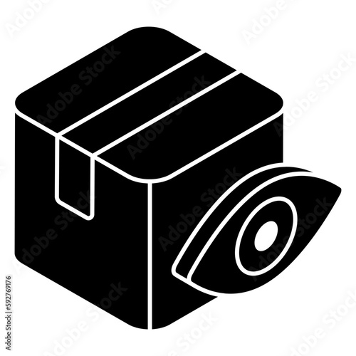 A unique design icon of parcel monitoring 