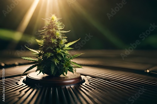 Cannabis im eleganten Sonnenlicht