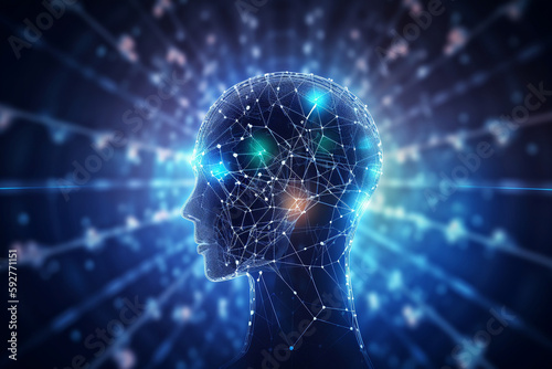 Künstliche Intelligenz Illustration, Generative AI