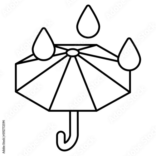 A perfect design icon of rainshade 