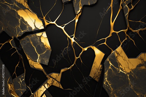a gold marble texture. Generative AI