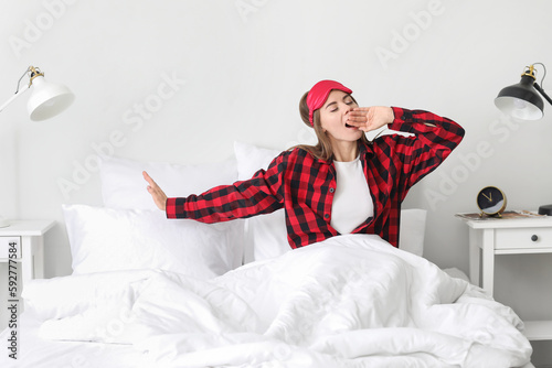 Morning of beautiful young ...