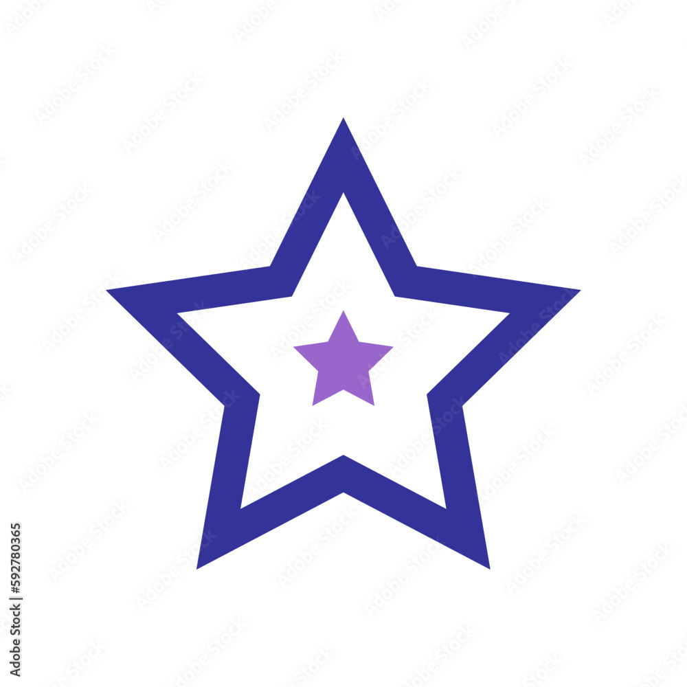 Five-point Star Icon. Design Element. Five-point Star Icon. Design Element.