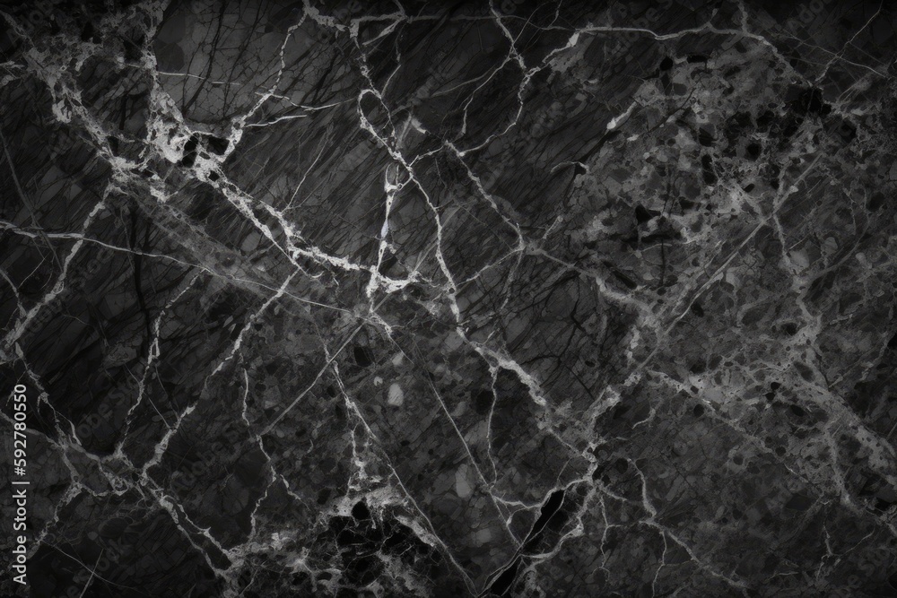 Rugged, dark gray stone serves as the background. Generative AI