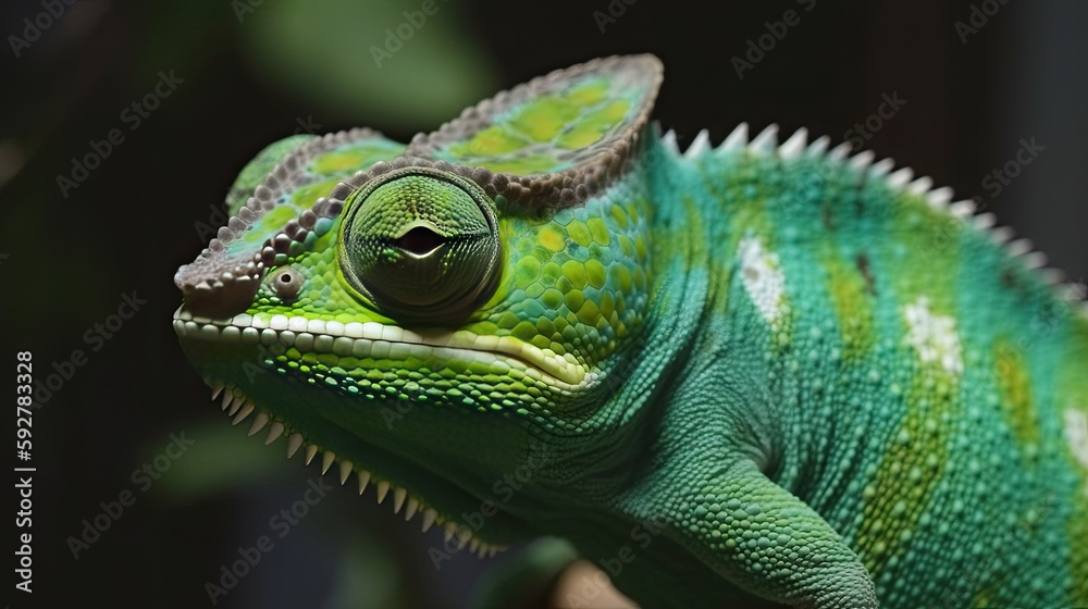 Fototapeta premium Chameleon Generative AI
