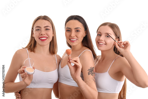Young women with makeup pro...