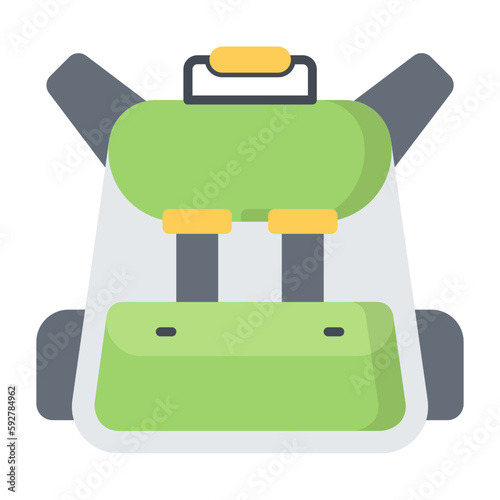 Bagpack Flat Icon