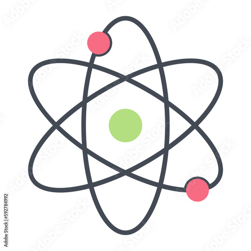 Atom Flat Icon