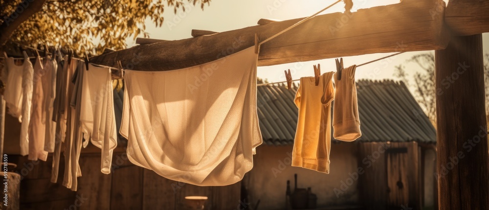 Freshly cleaned items. Generative AI