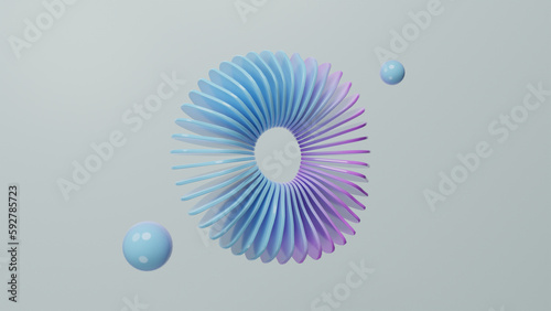 Photos background with blue spheres