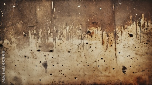 old rusty metal surface grunge wall generated by AI