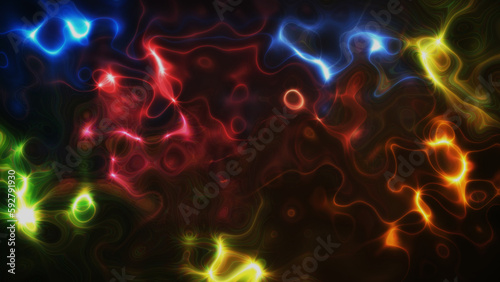 Fractal colorful swirl plasma background