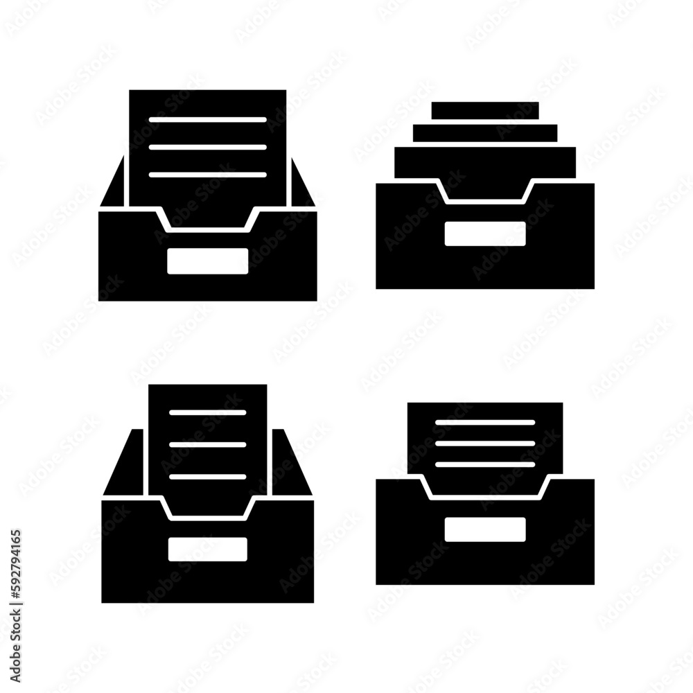 Archive folders icon vector illustration. Document vector icon. Archive storage icon. Archive folders icon vector illustration. Document vector icon. Archive storage icon.