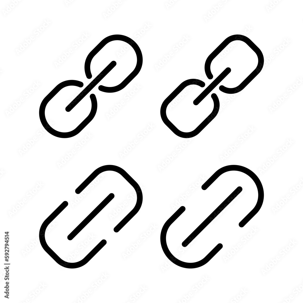 Link icon vector illustration. Hyperlink chain sign and symbol Link icon vector illustration. Hyperlink chain sign and symbol