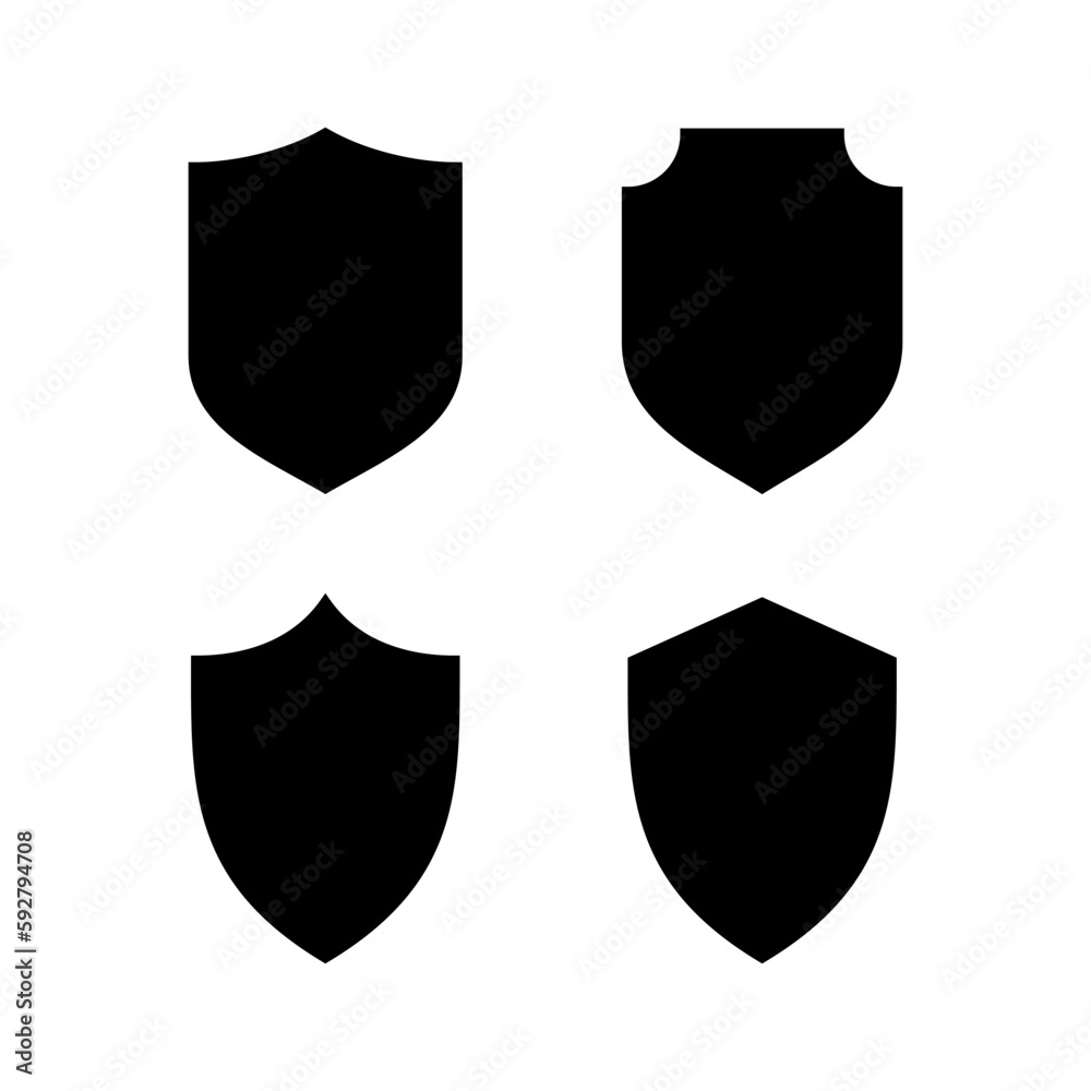 Shield icon vector illustration. Protection icon. Security sign and symbol Shield icon vector illustration. Protection icon. Security sign and symbol
