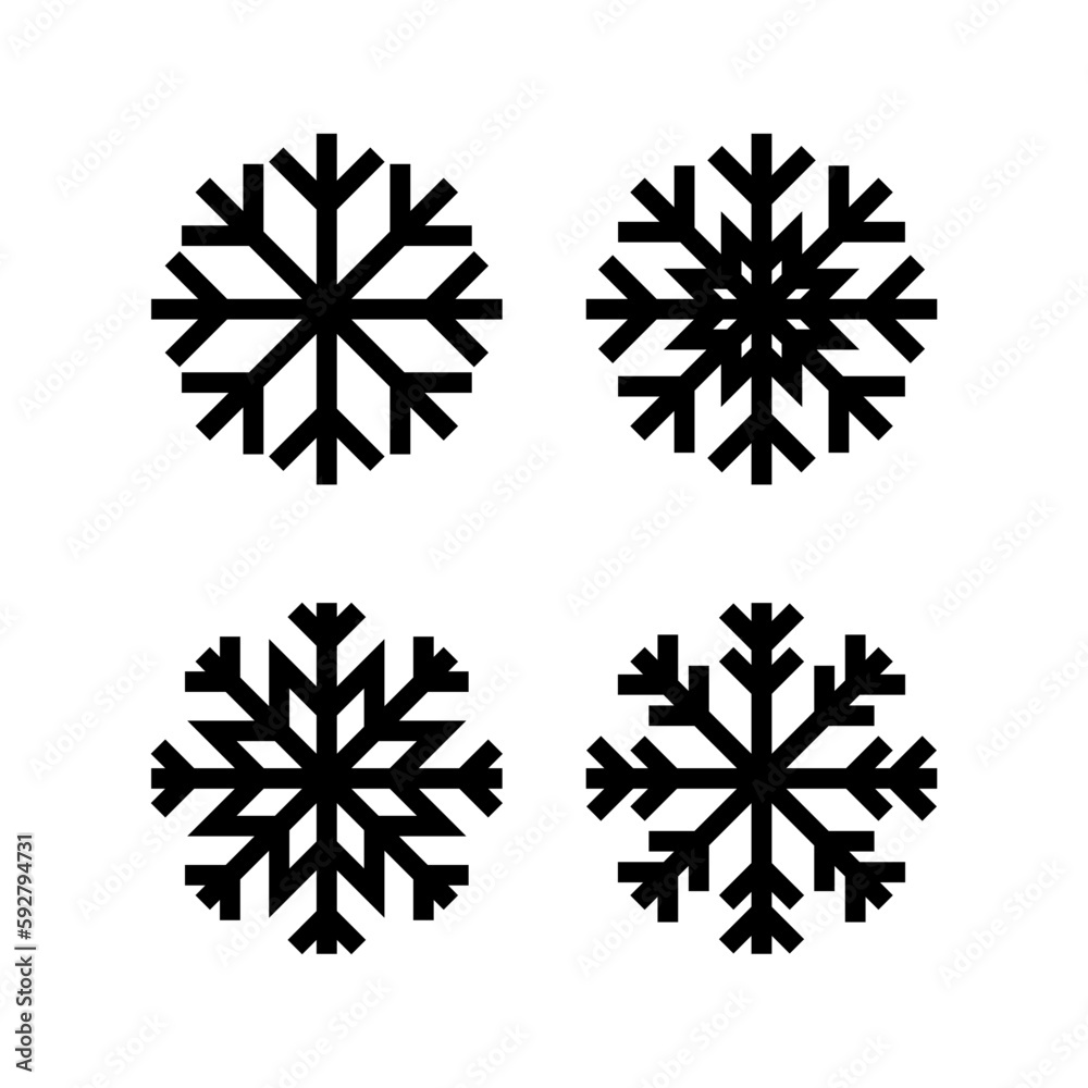 Snow icon vector illustration. snowflake sign and symbol