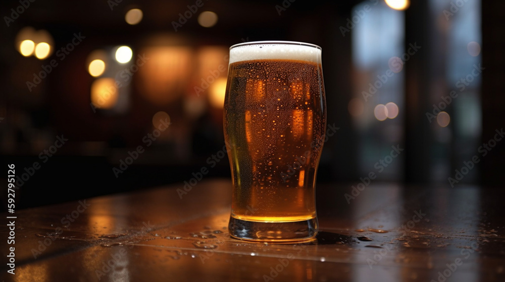 Tasty Refreshment: A Cool Glass of Beer Tasty Refreshment: A Cool Glass of Beer