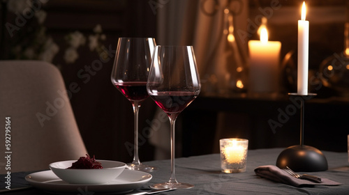 Indulging in Luxury: Capturing a Wine Glass at a High-End Restaurant 