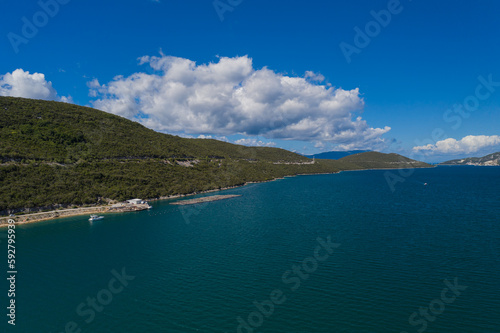 NEUM, BOSNIA AND HERZEGOVINA, a seaside resort on the Adriatic Sea, is the only coastal access in Bosnia and Herzegovina. September 2020