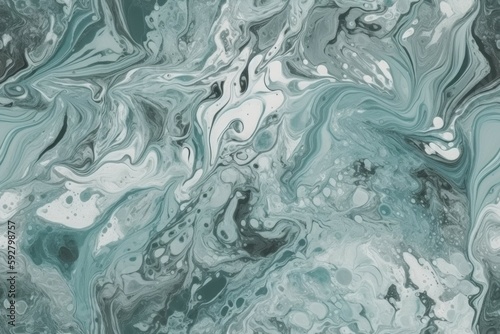 Beautiful marble abstract gray aqua blue pattern rough texture  abstract background or wallpaper. AI generated