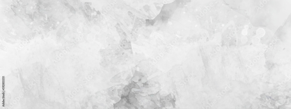 Naklejka premium Gry and white ink effect watercolor. Abstract grunge grey shades watercolor background. Cement wall modern style background and texture. 