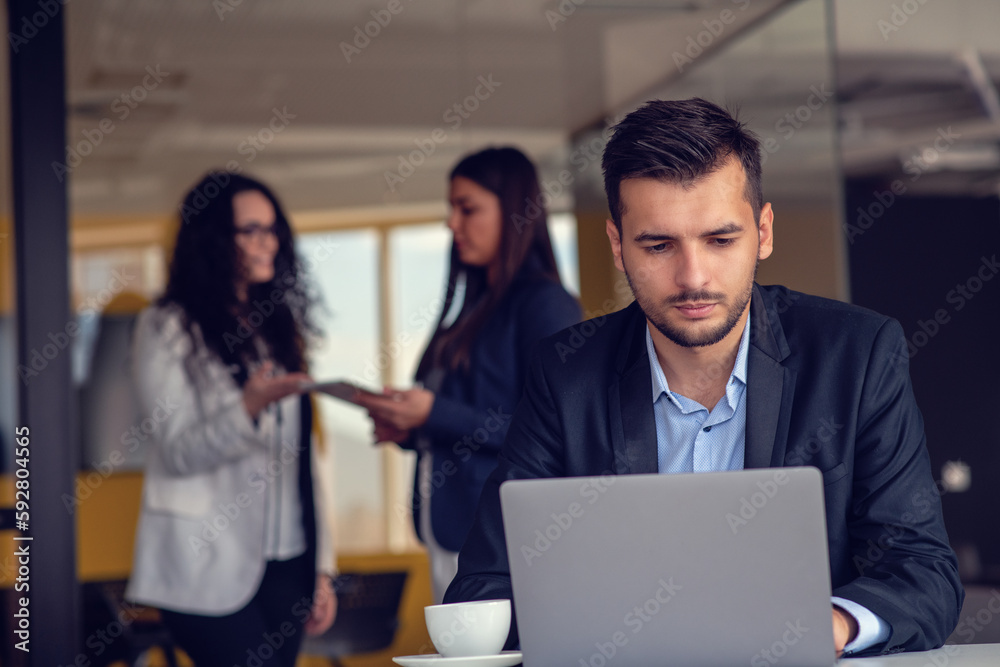 startup business people group working everyday job at modern office startup business people group working everyday job at modern office